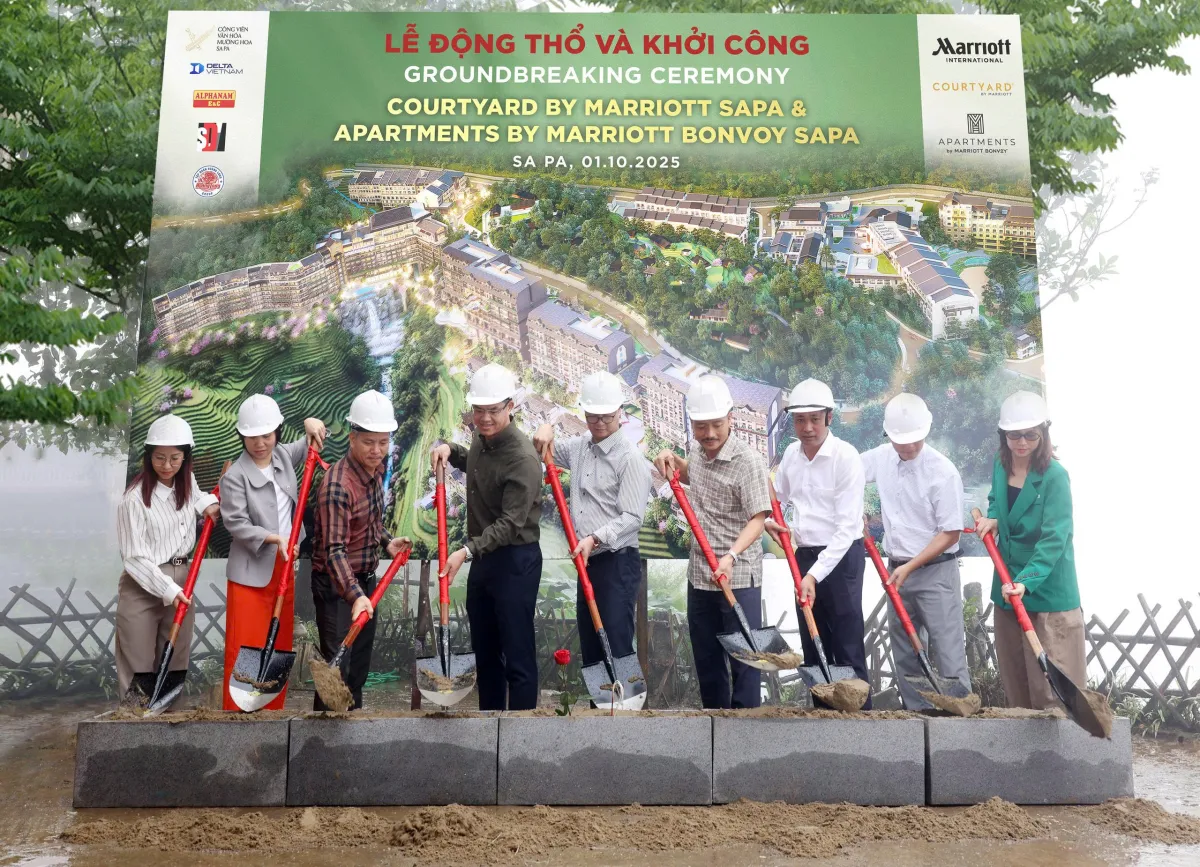 Động thổ và khởi công Khách sạn Courtyard By Marriott Sapa và Khu căn hộ Apartments By Marriott Bonvoy