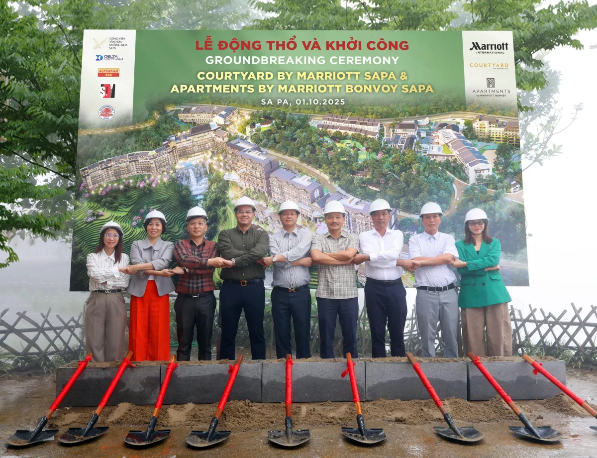 Động thổ và khởi công Khách sạn Courtyard By Marriott Sapa và Khu căn hộ Apartments By Marriott Bonvoy