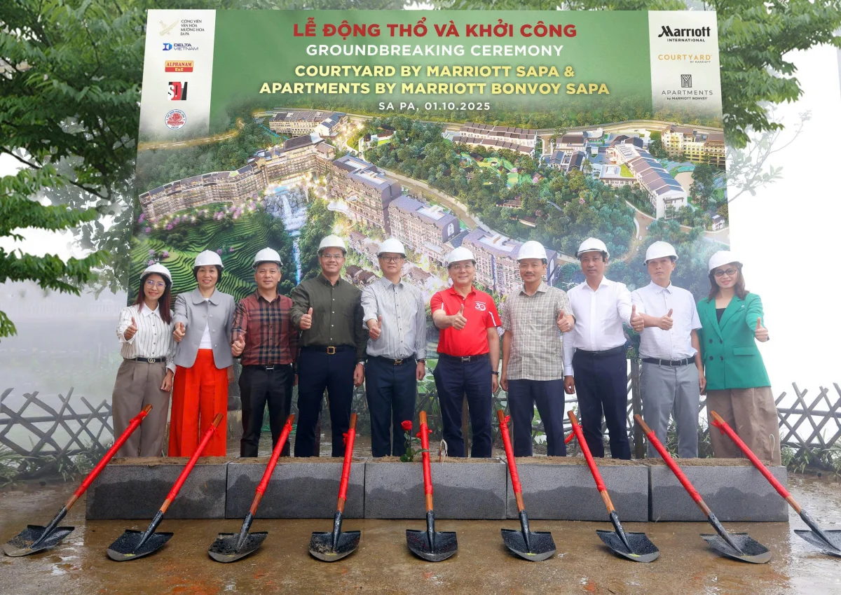 Động thổ và khởi công Khách sạn Courtyard By Marriott Sapa và Khu căn hộ Apartments By Marriott Bonvoy