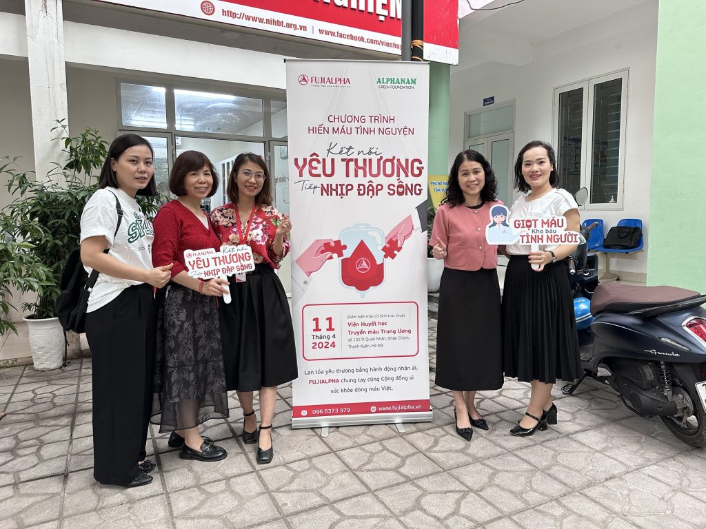 FUJIALPHA tổ chức chương trình hiến máu tình nguyện “Kết nối yêu thương – Tiếp nhịp đập sống”