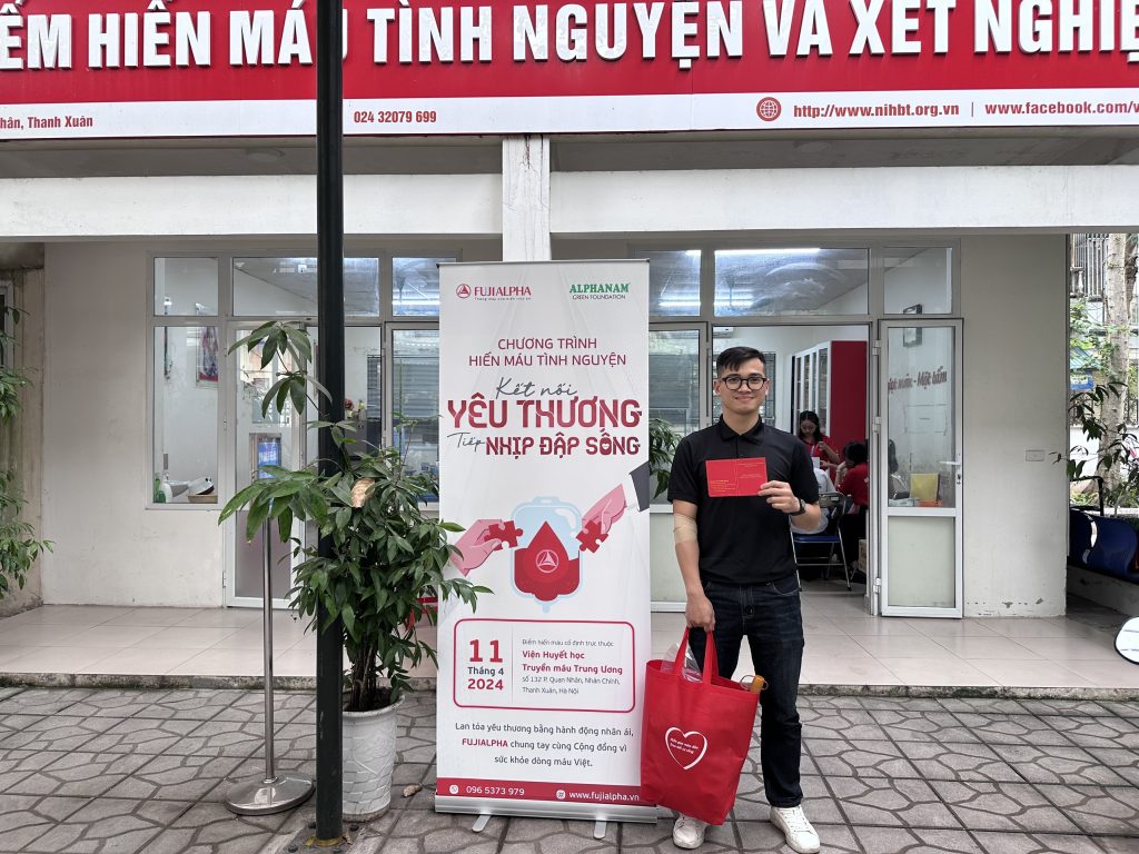 FUJIALPHA tổ chức chương trình hiến máu tình nguyện “Kết nối yêu thương – Tiếp nhịp đập sống”