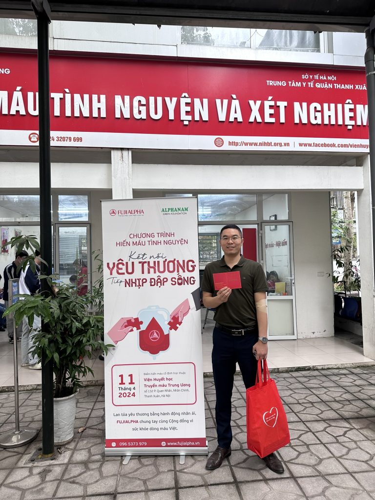 FUJIALPHA tổ chức chương trình hiến máu tình nguyện “Kết nối yêu thương – Tiếp nhịp đập sống”