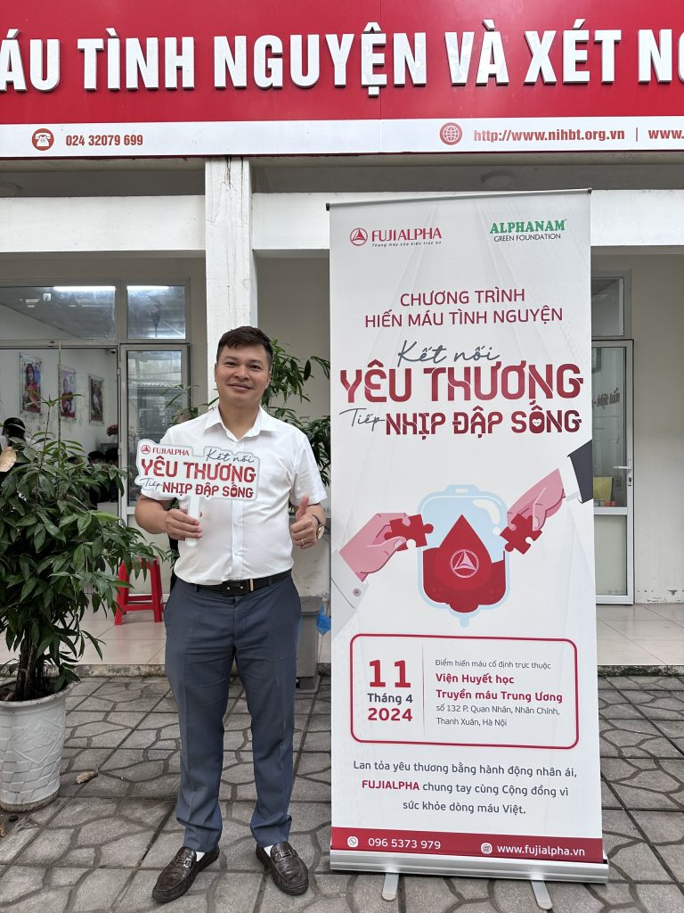 FUJIALPHA tổ chức chương trình hiến máu tình nguyện “Kết nối yêu thương – Tiếp nhịp đập sống”