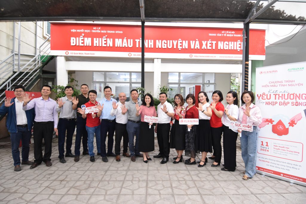 FUJIALPHA tổ chức chương trình hiến máu tình nguyện “Kết nối yêu thương – Tiếp nhịp đập sống”