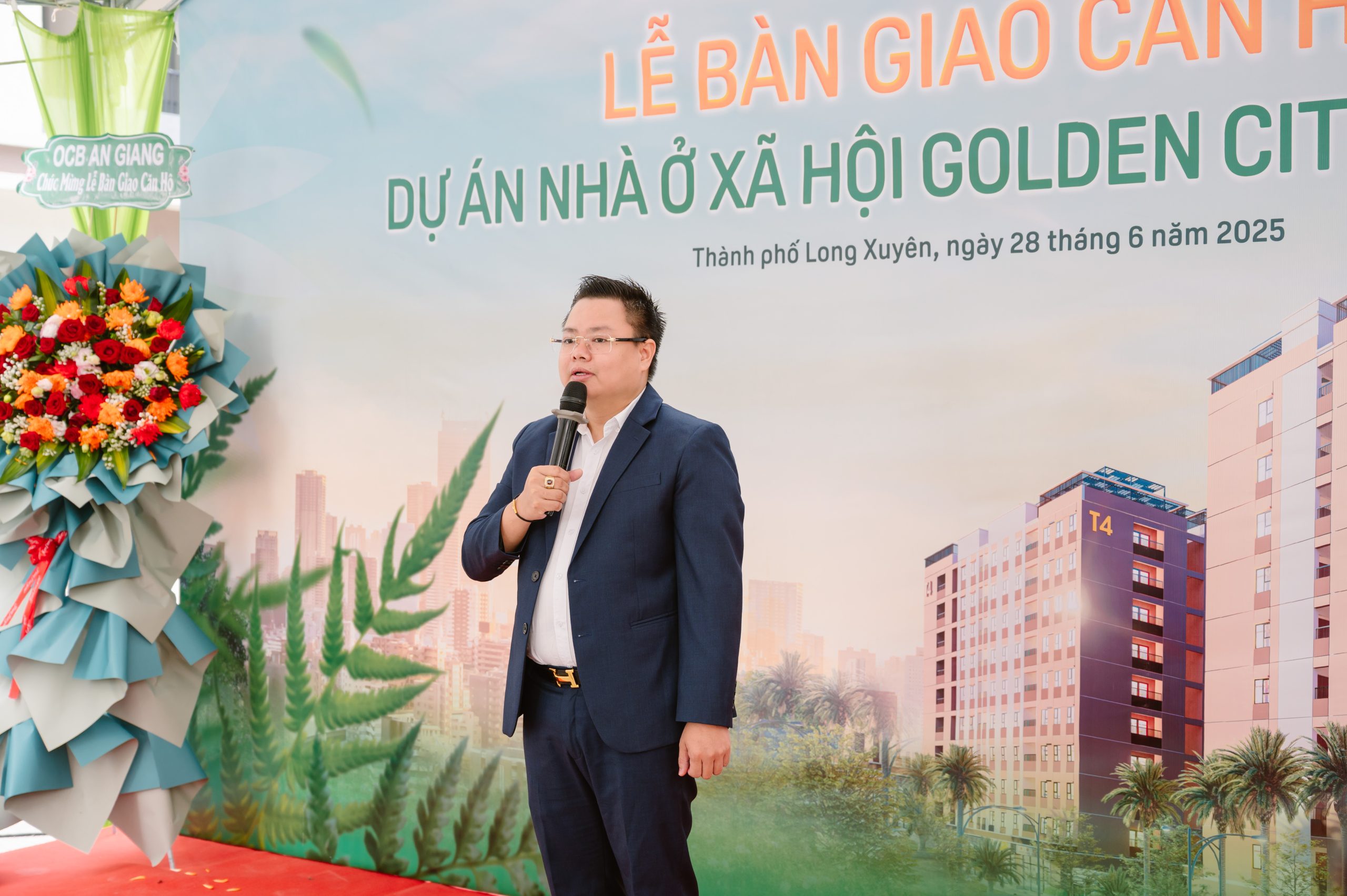 Lễ bàn giao căn hộ tòa T3, T4 Dự án Nhà ở xã hội Golden City An Giang
